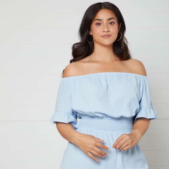 Plus Off The Shoulder Romper
